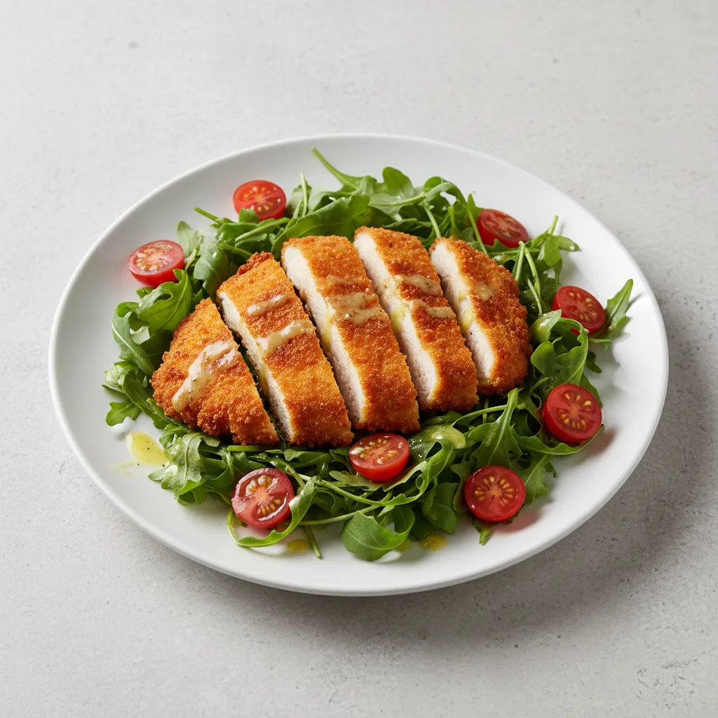 Chicken Milanesa Salad Chicken Milanesa Salad