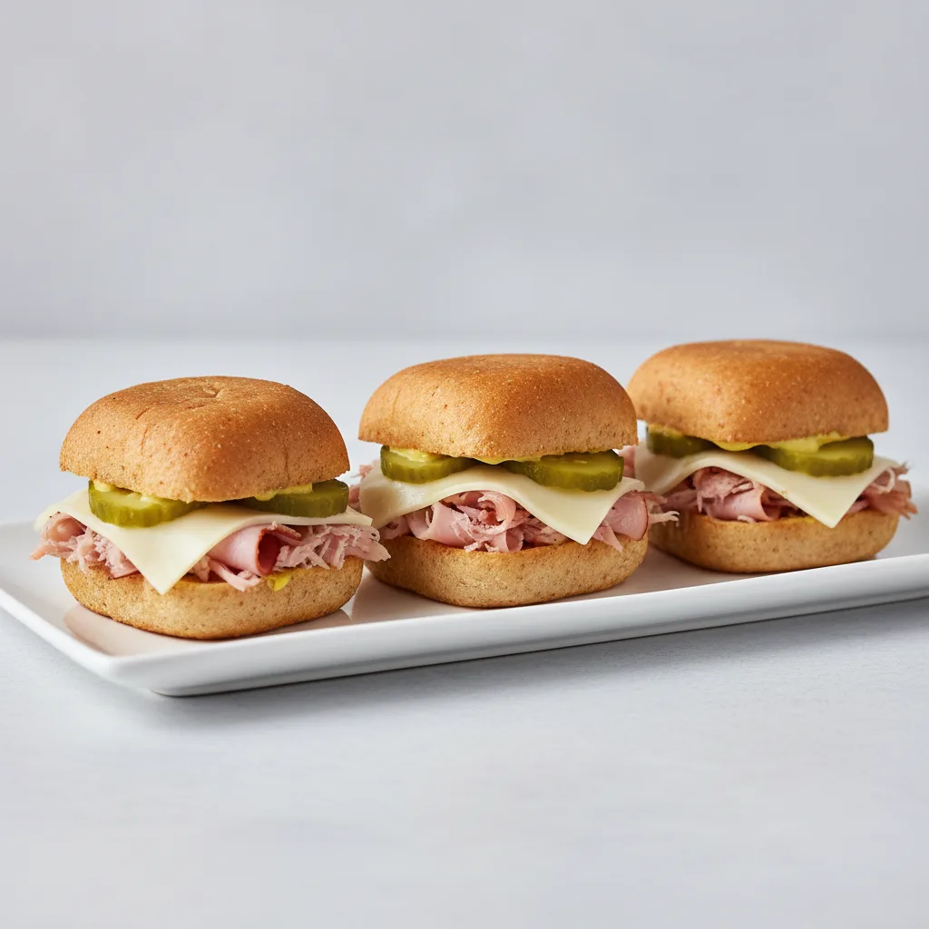 Gluten Free Mini Cuban Sliders Gluten Free Mini Cuban Sliders