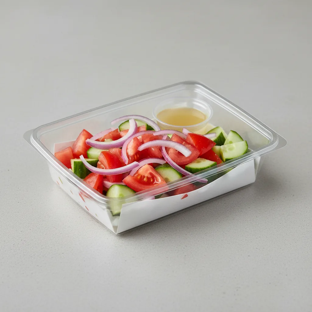 Individual Box: Side Vegan Greek Salad with Lemon Vinaigrette Individual Box: Side Vegan Greek Salad with Lemon Vinaigrette