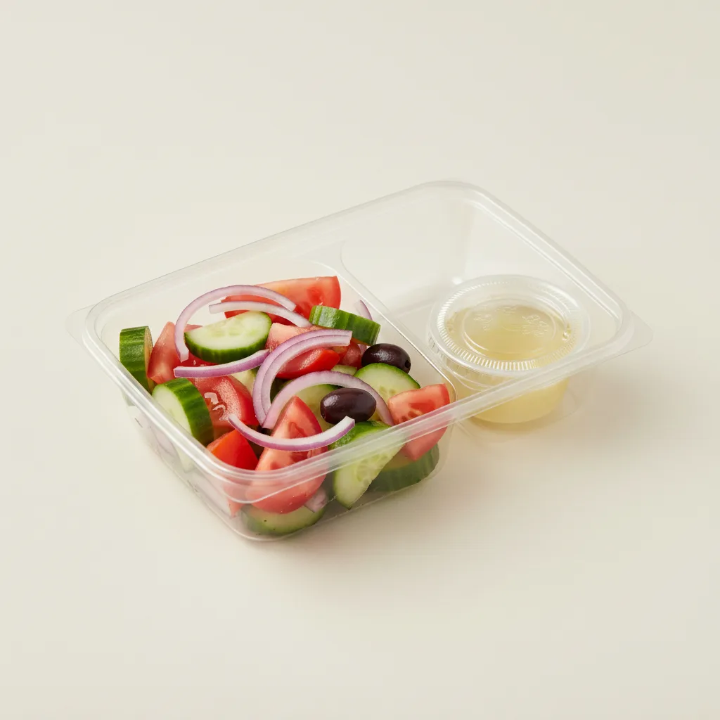 Individual Box: Side Vegan Greek Salad with Lemon Vinaigrette Individual Box: Side Vegan Greek Salad with Lemon Vinaigrette