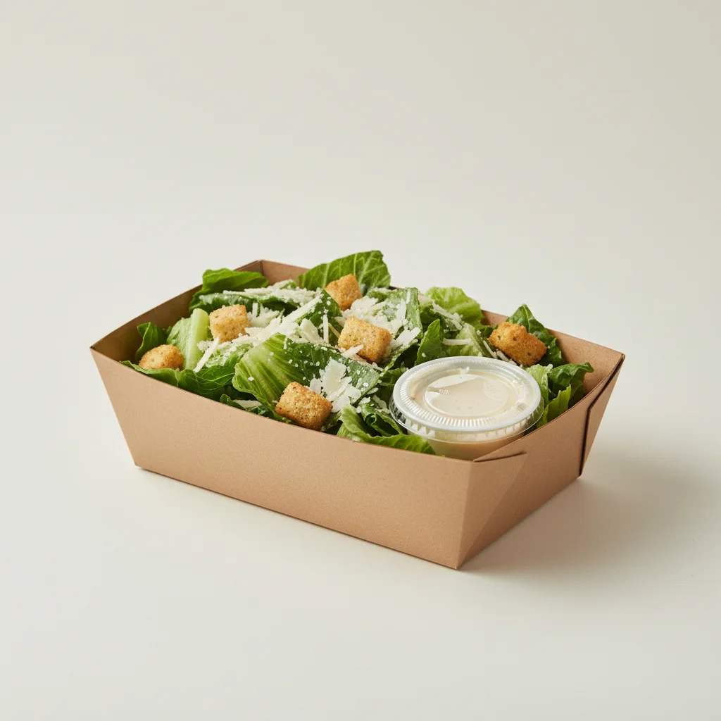Individual Box: Side Vegetarian Caesar Salad Individual Box: Side Vegetarian Caesar Salad