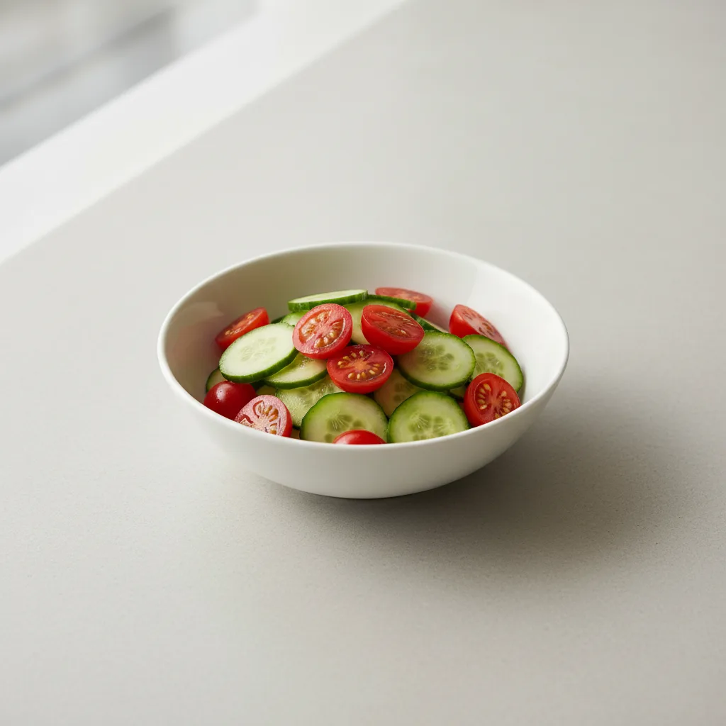 Cucumber and Tomatoes Cucumber and Tomatoes