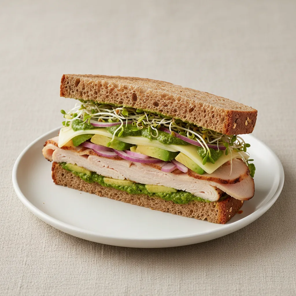 Turkey with Pesto (No Tomatoes) Turkey with Pesto (No Tomatoes)