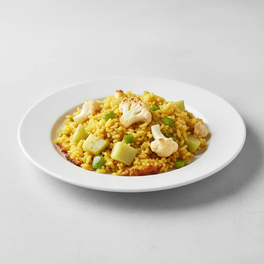 Chayote and Cauliflower Paella Chayote and Cauliflower Paella