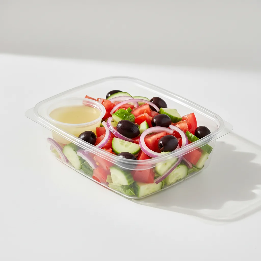 Individual Box: Side Vegan Greek Salad with Lemon Vinaigrette Individual Box: Side Vegan Greek Salad with Lemon Vinaigrette