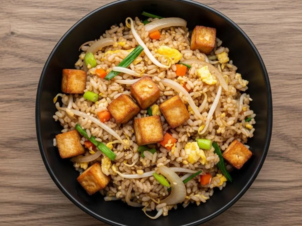 Sauteed Tofu Chinese Sesame Fried Rice