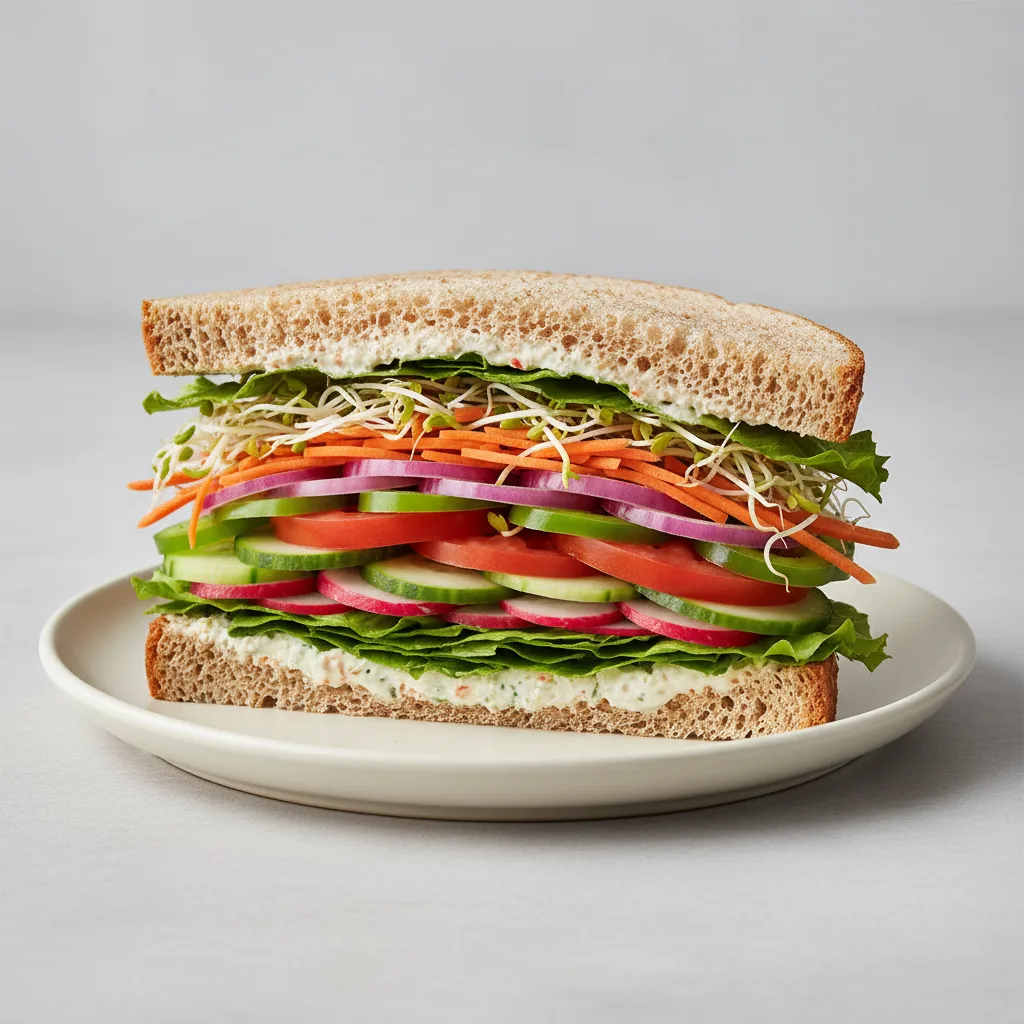 Veggie Sandwich w/ Veggie Cream Cheese Veggie Sandwich w/ Veggie Cream Cheese