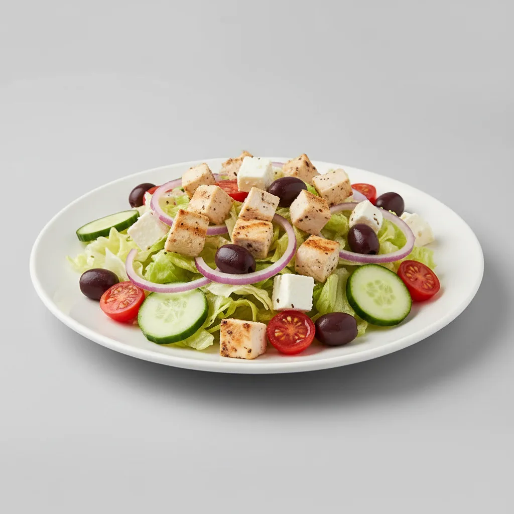 Greek Salad w/ Diced Chicken Greek Salad w/ Diced Chicken