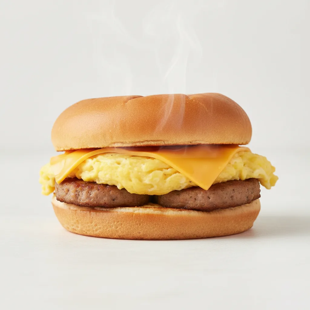NY Egg Sandwich with Turkey Sausage NY Egg Sandwich with Turkey Sausage