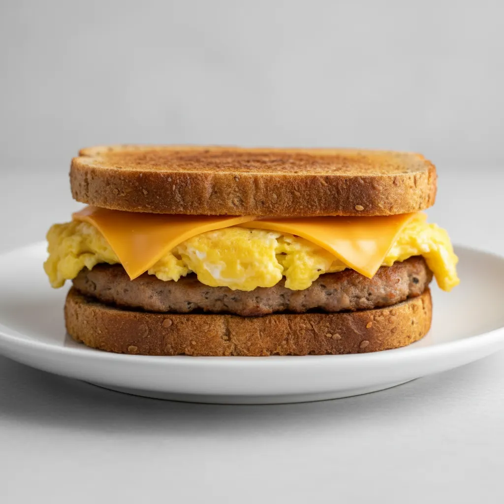 Gluten Free - NY Egg Sandwich with Pork Sausage Gluten Free - NY Egg Sandwich with Pork Sausage