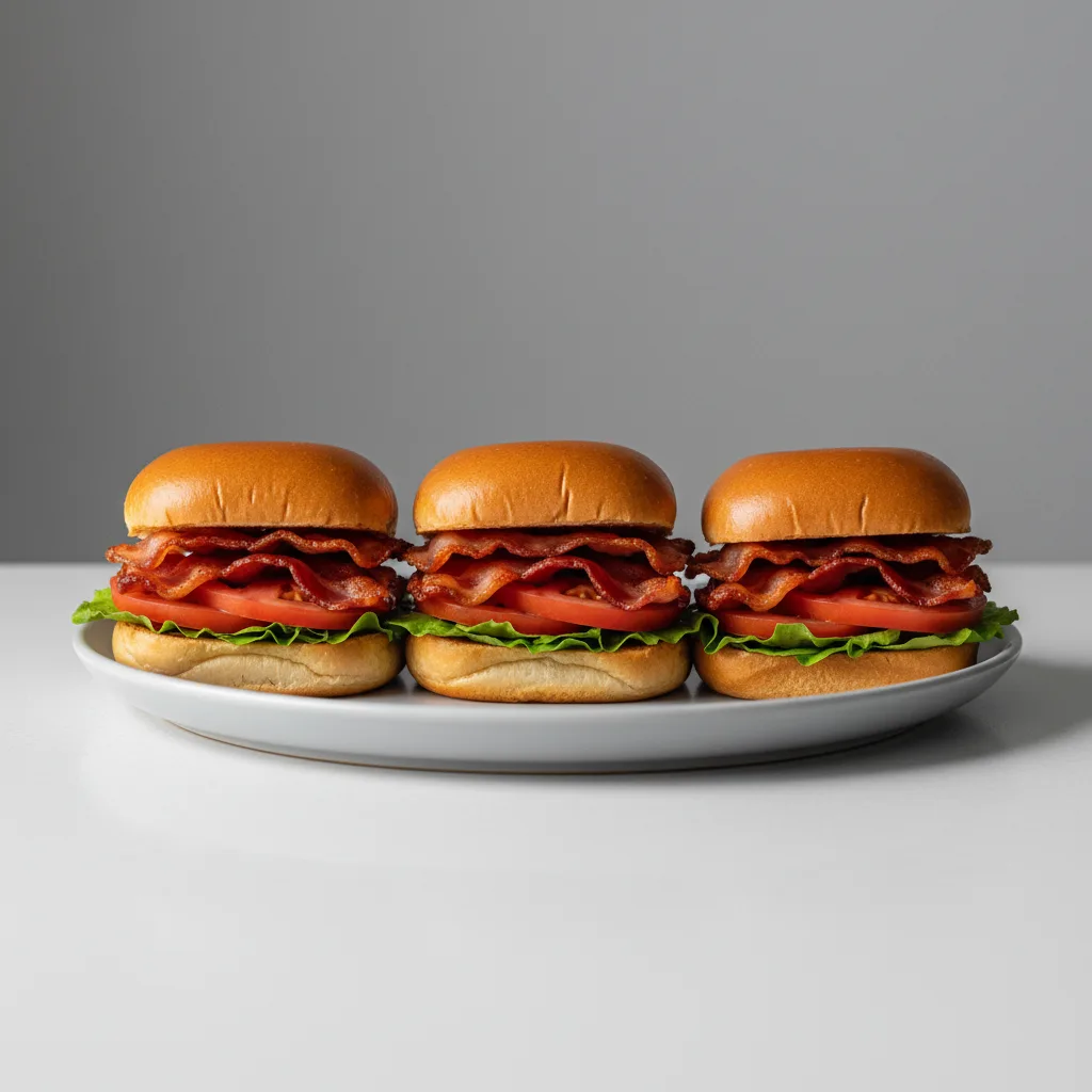 Bacon, Lettuce, Tomato Sliders Bacon, Lettuce, Tomato Sliders