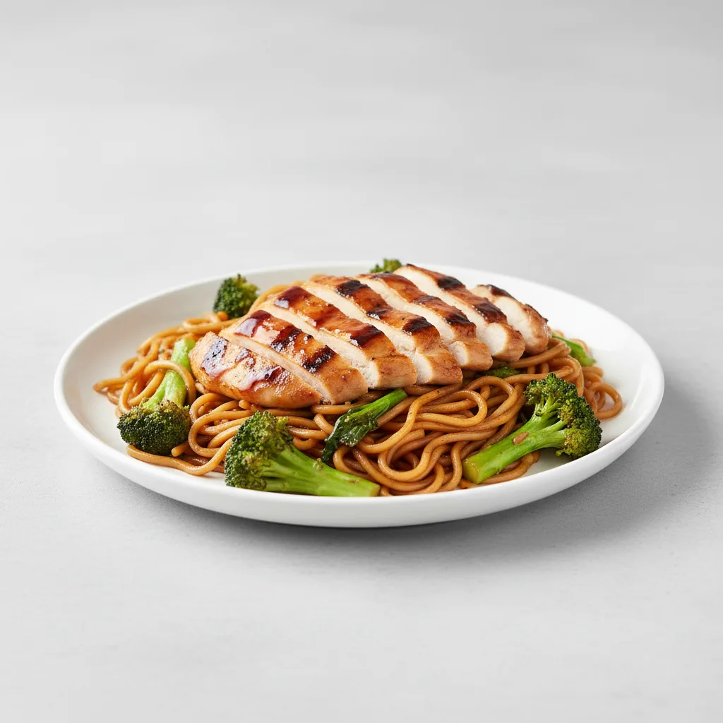 Chicken Teriyaki Yakisoba Noodles with Broccoli Chicken Teriyaki Yakisoba Noodles with Broccoli
