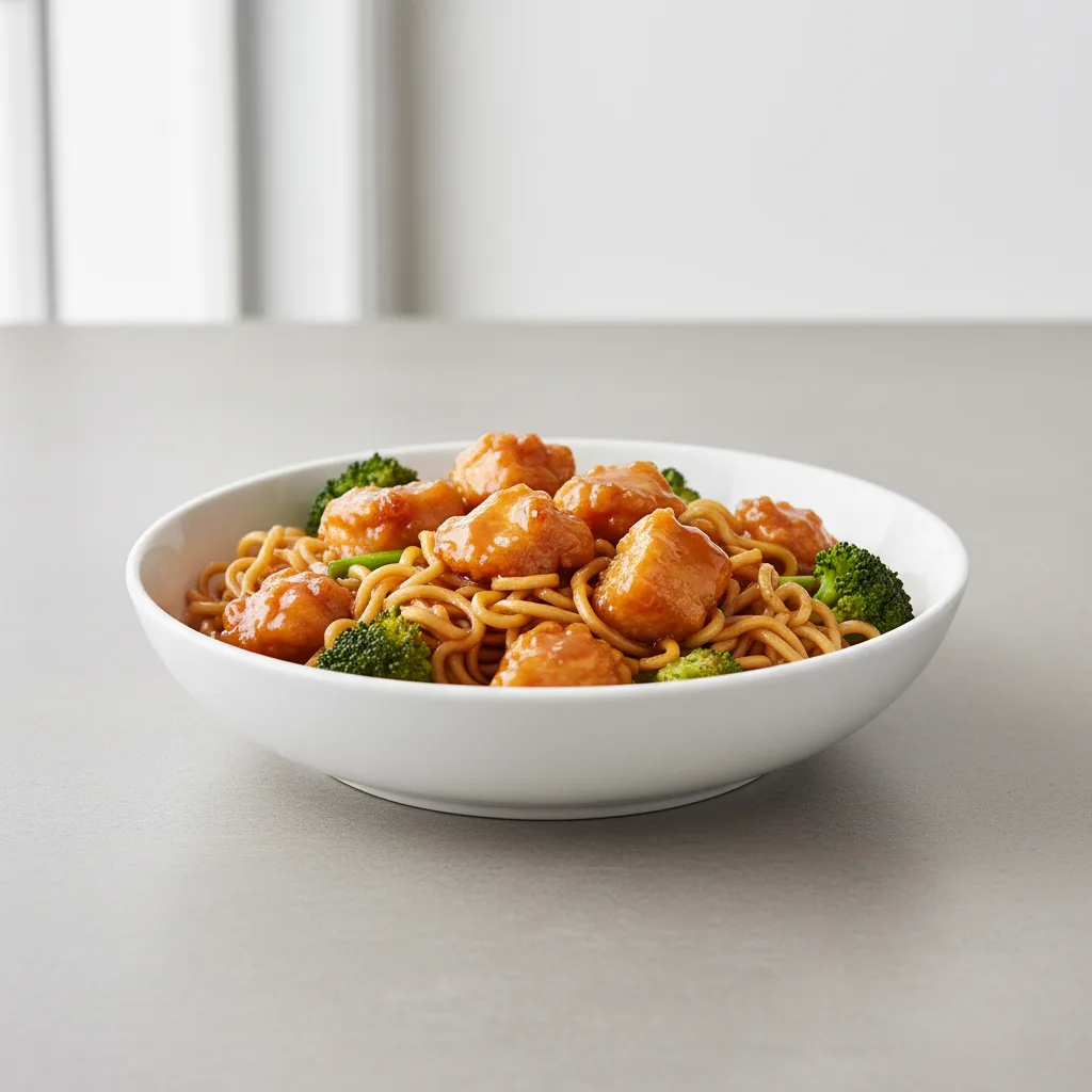 Orange Chicken Yakisoba Noodles with Broccoli Orange Chicken Yakisoba Noodles with Broccoli