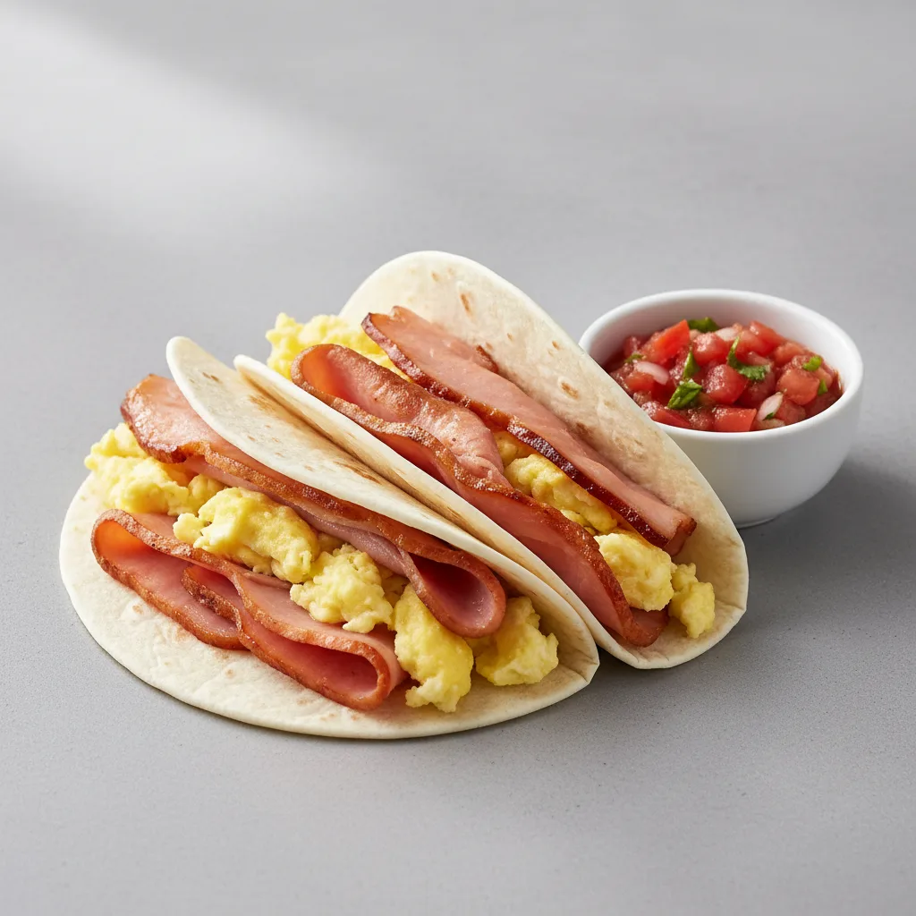 Honey Ham Taco on Flour Tortillas Honey Ham Taco on Flour Tortillas