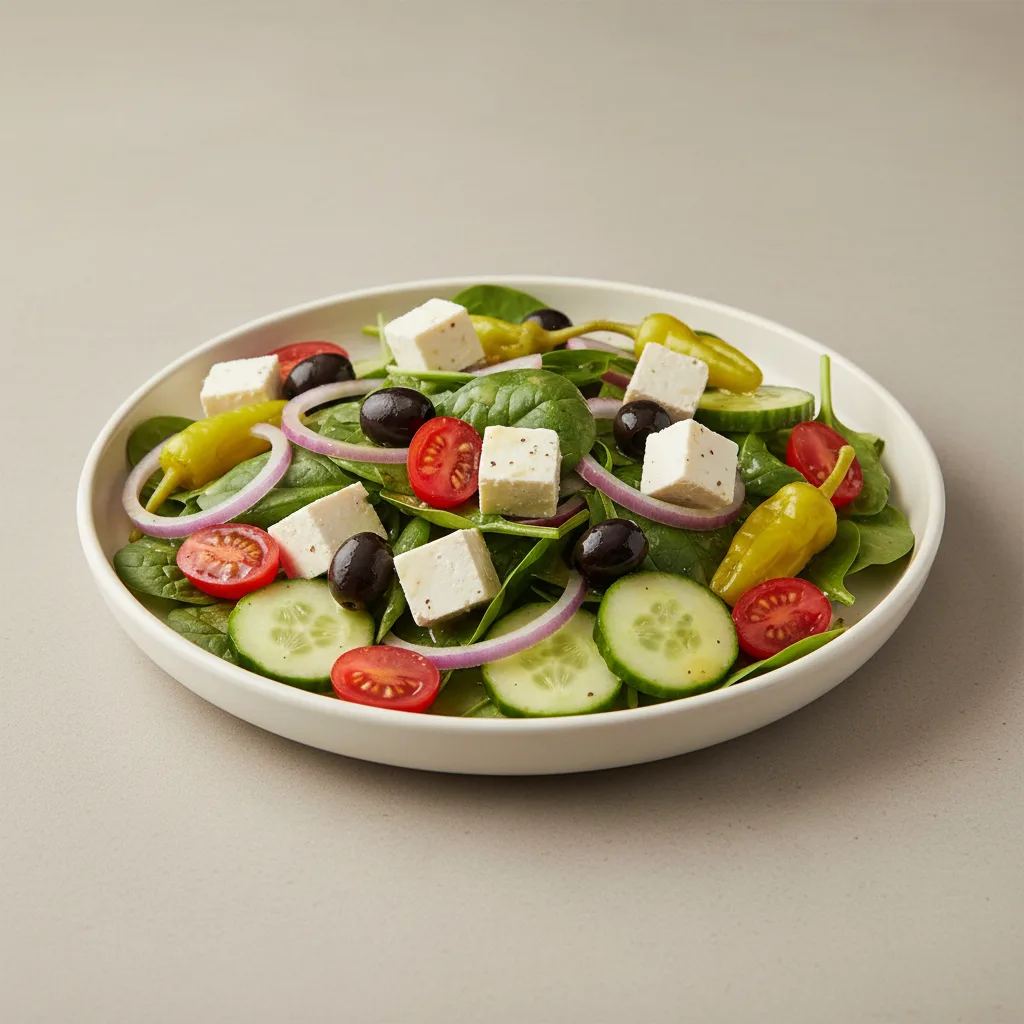 Small Vegan It's Greek to Me Salad with Vegan Cheese
