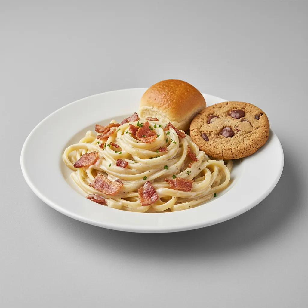 Fettuccine Alfredo with Bacon