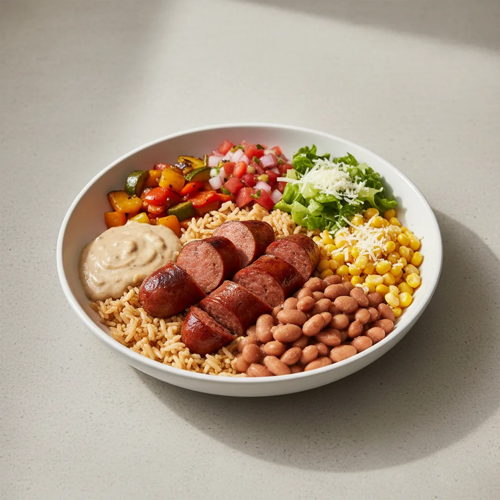 Sausage and Pinto Bean Lunch Bowl Sausage and Pinto Bean Lunch Bowl
