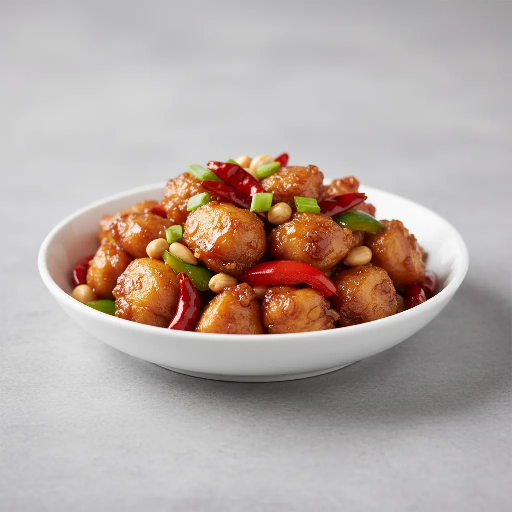 Kung Pao Chicken | Sauteed Eggplant with Spicy Garlic Sauce | Rice Kung Pao Chicken | Sauteed Eggplant with Spicy Garlic Sauce | Rice