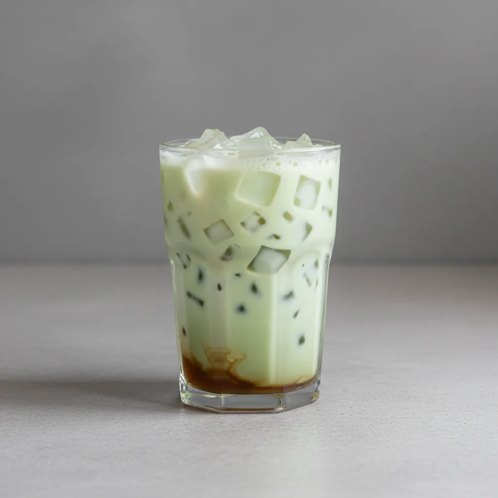 0% Sweetness Green Milk Tea w/Lychee Jelly 0% Sweetness Green Milk Tea w/Lychee Jelly