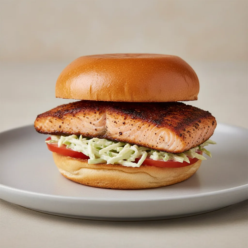 Blackened Salmon Slider Blackened Salmon Slider