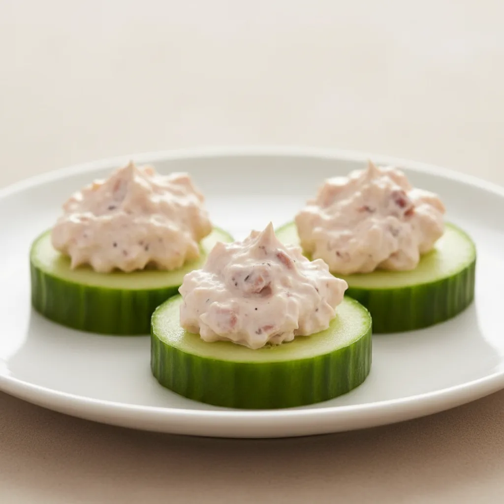 Smoked Trout Dip Cucumbers
