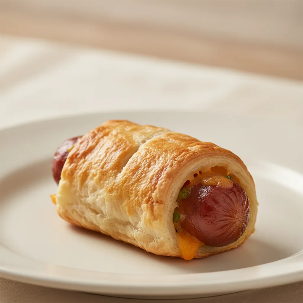 Bison Green Chile & Cheddar Sausage on Puff Pastry