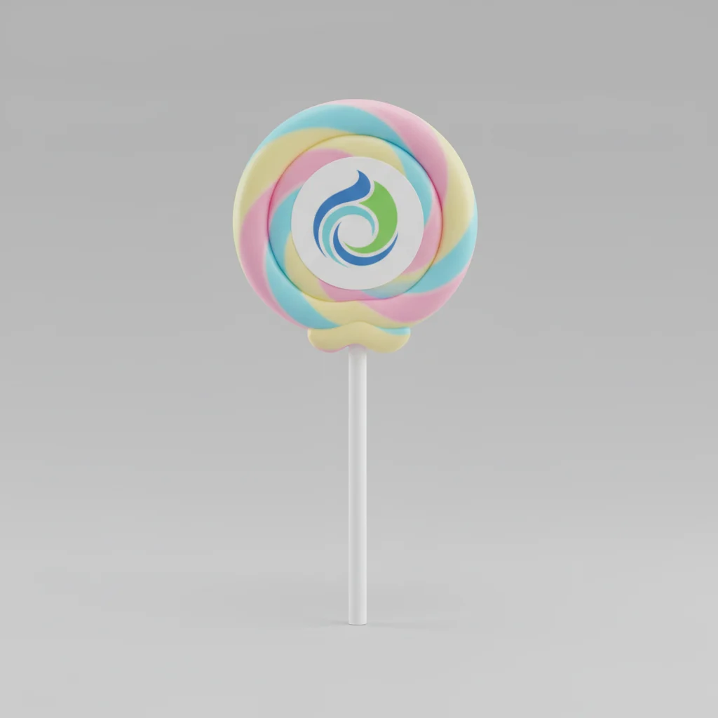 Sticker Logo - Swirl Logo Lollipops (1.5") Sticker Logo - Swirl Logo Lollipops (1.5")