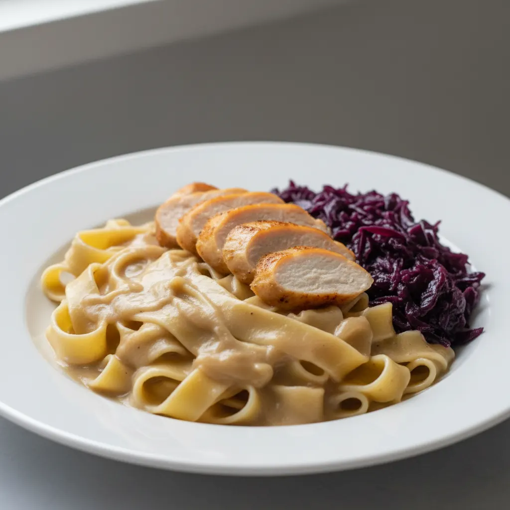 Halal Pappardelle Gravy & Chicken (21oz) Halal Pappardelle Gravy & Chicken (21oz)