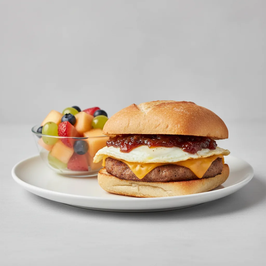Sausage, Egg, and Cheese Breakfast Sandwich