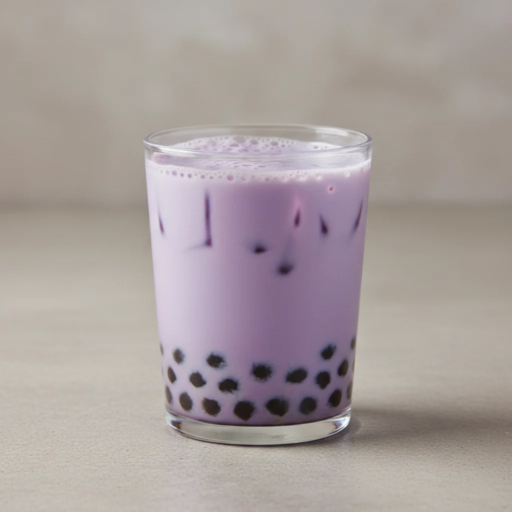 Taro Milk Tea with Almond Milk (Half Sweetness) Taro Milk Tea with Almond Milk (Half Sweetness)