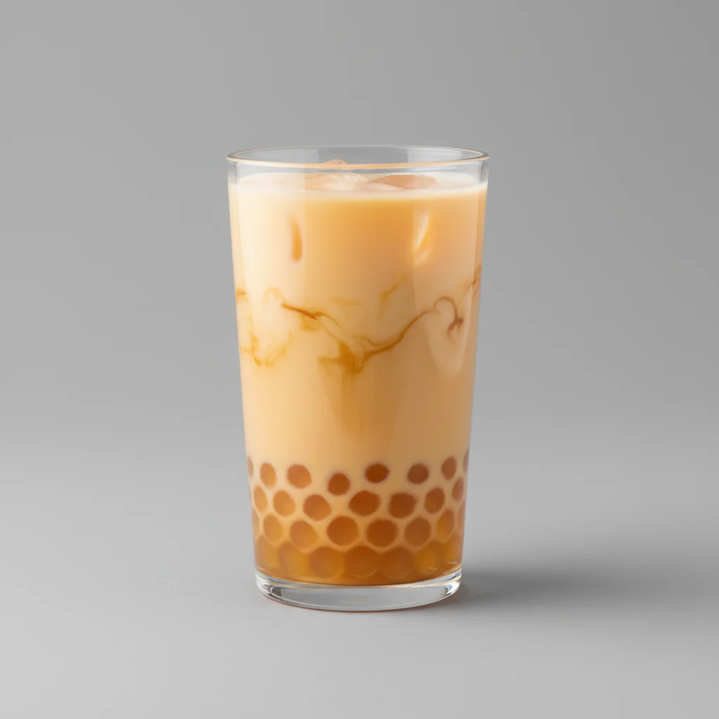 Mango Milk Tea with Whole Milk (Half Sweetness) Mango Milk Tea with Whole Milk (Half Sweetness)