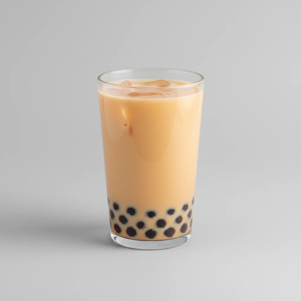 Mango Milk Tea with Almond Milk (Half Sweetness) Mango Milk Tea with Almond Milk (Half Sweetness)