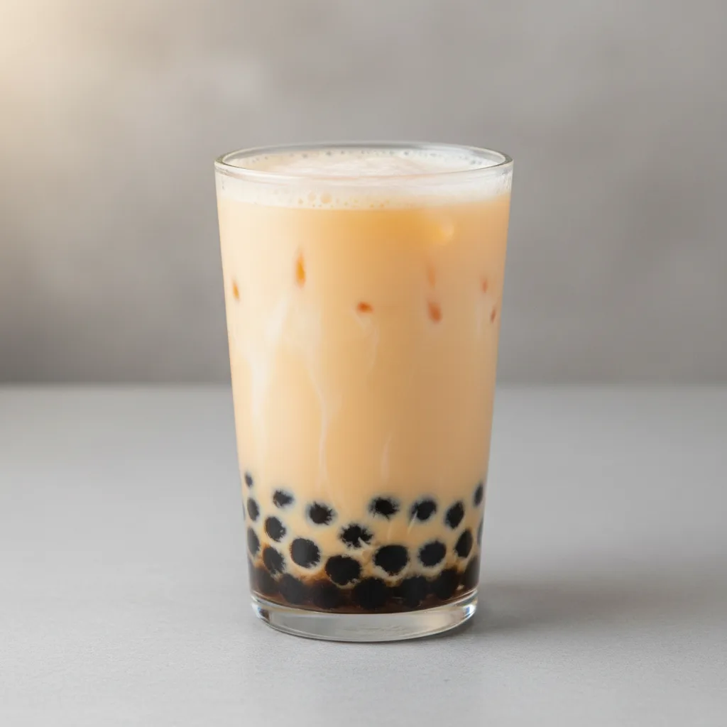Mango Milk Tea with Non Dairy Creamer (Half Sweetness) Mango Milk Tea with Non Dairy Creamer (Half Sweetness)