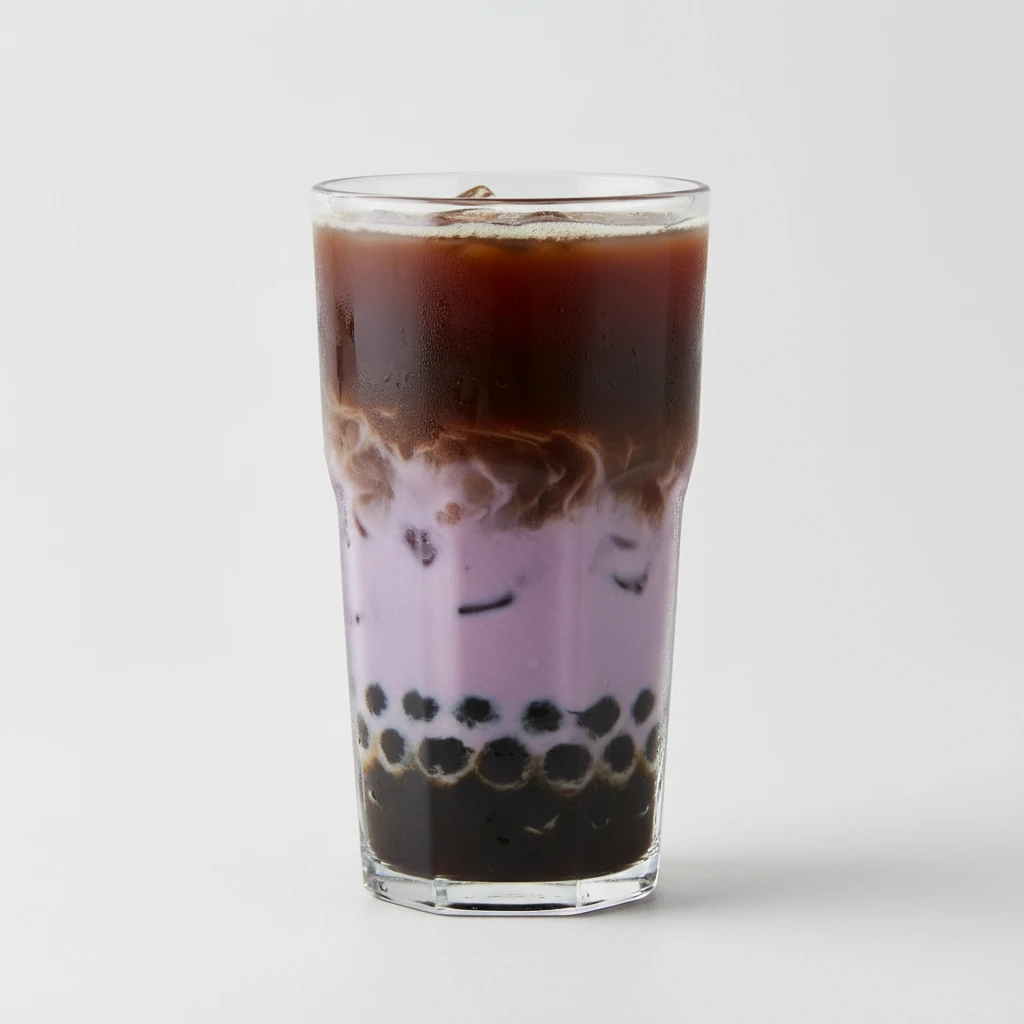 Yam Almond Non-Dairy Milk Tea [50% Sweet]
