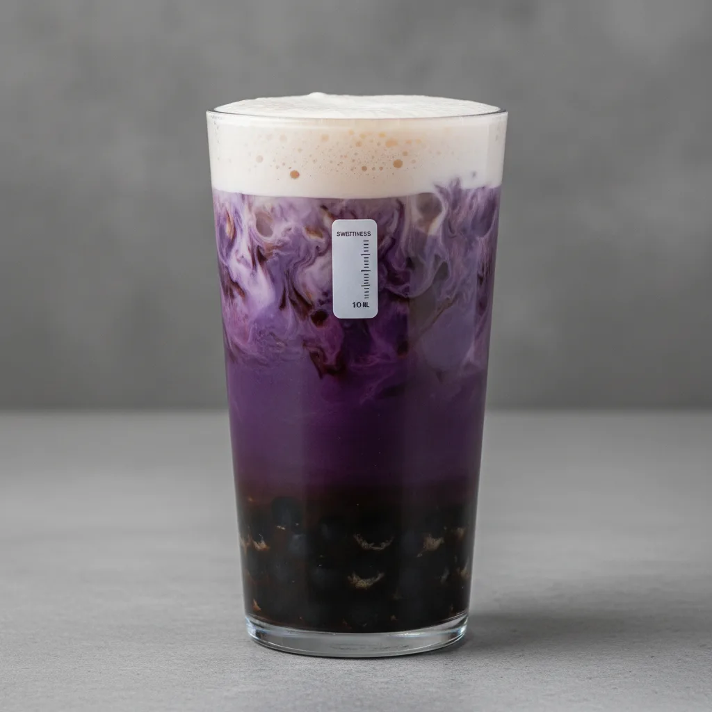 Yam Almond Milk Tea [25% Sweet]