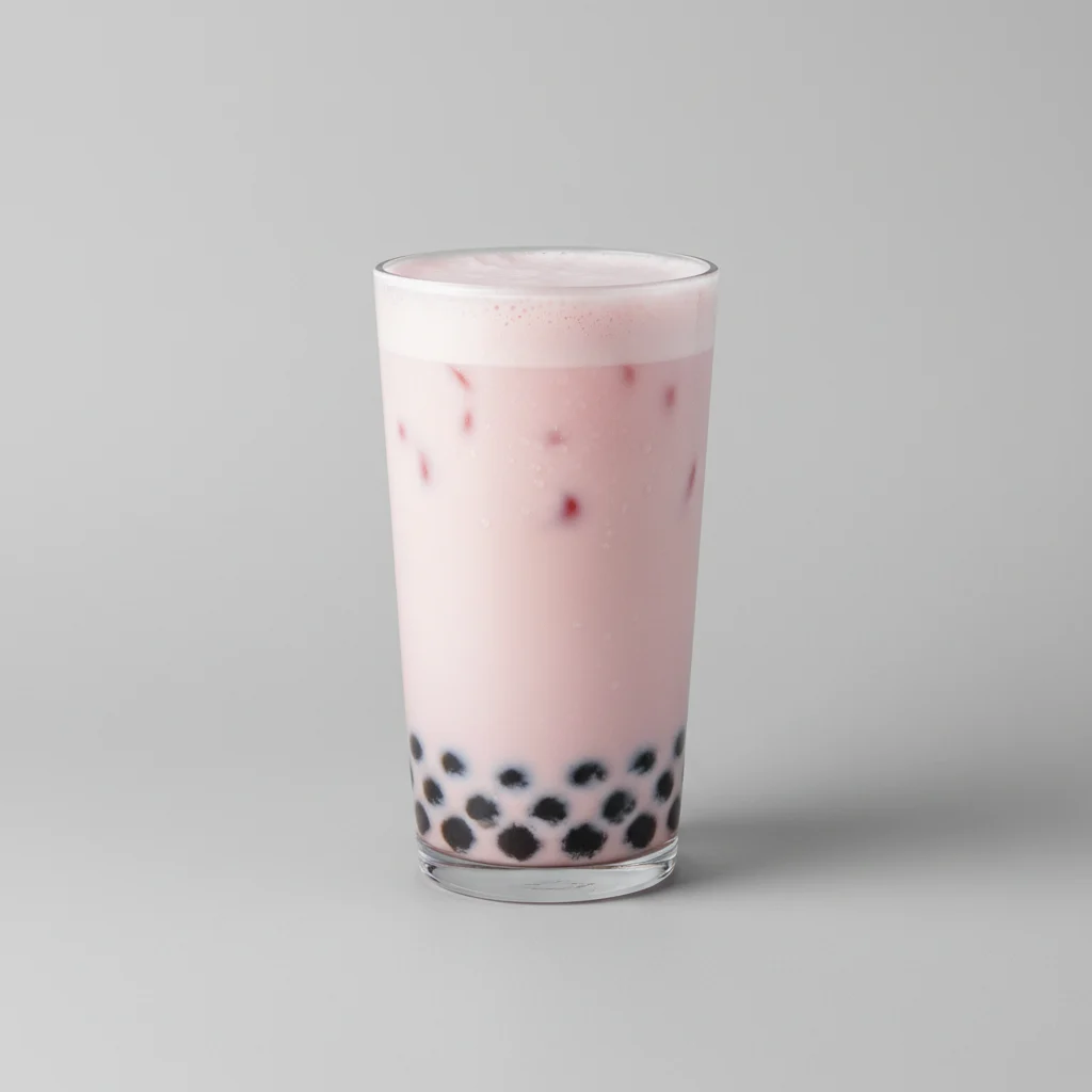 Lychee Thai Tea with Boba [25% Sweet]