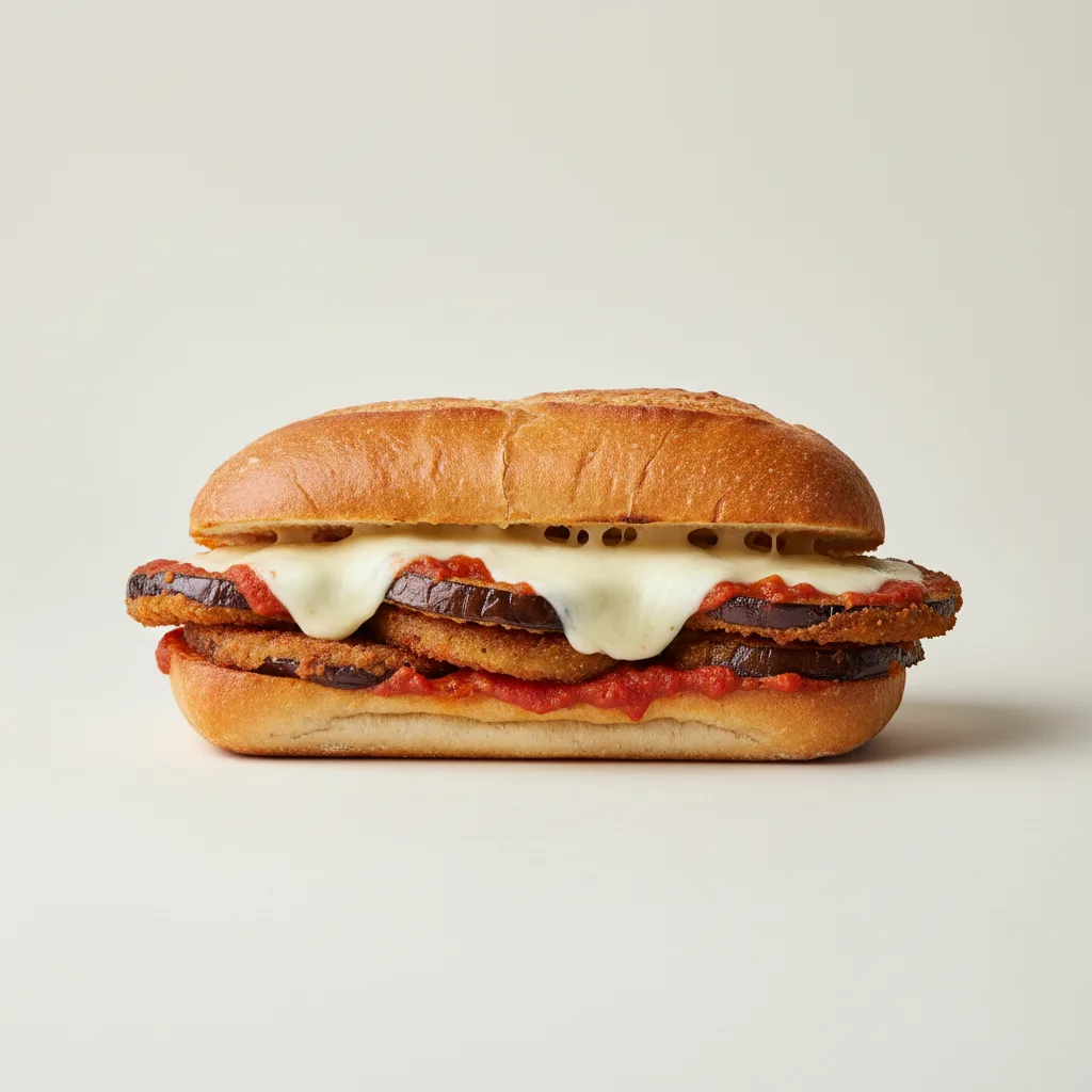 Eggplant Parmigiana Sandwich Eggplant Parmigiana Sandwich