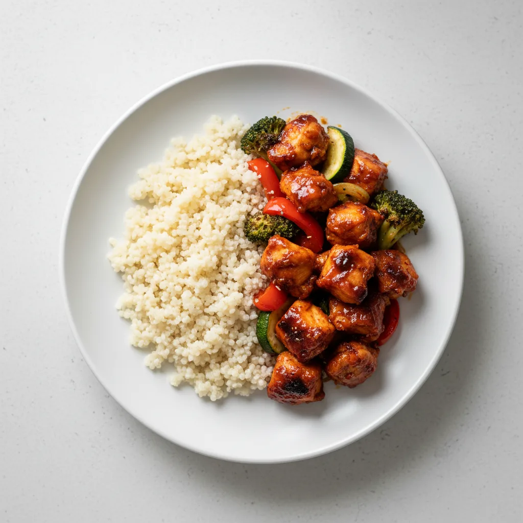 Korean Spicy BBQ Chicken with Quinoa