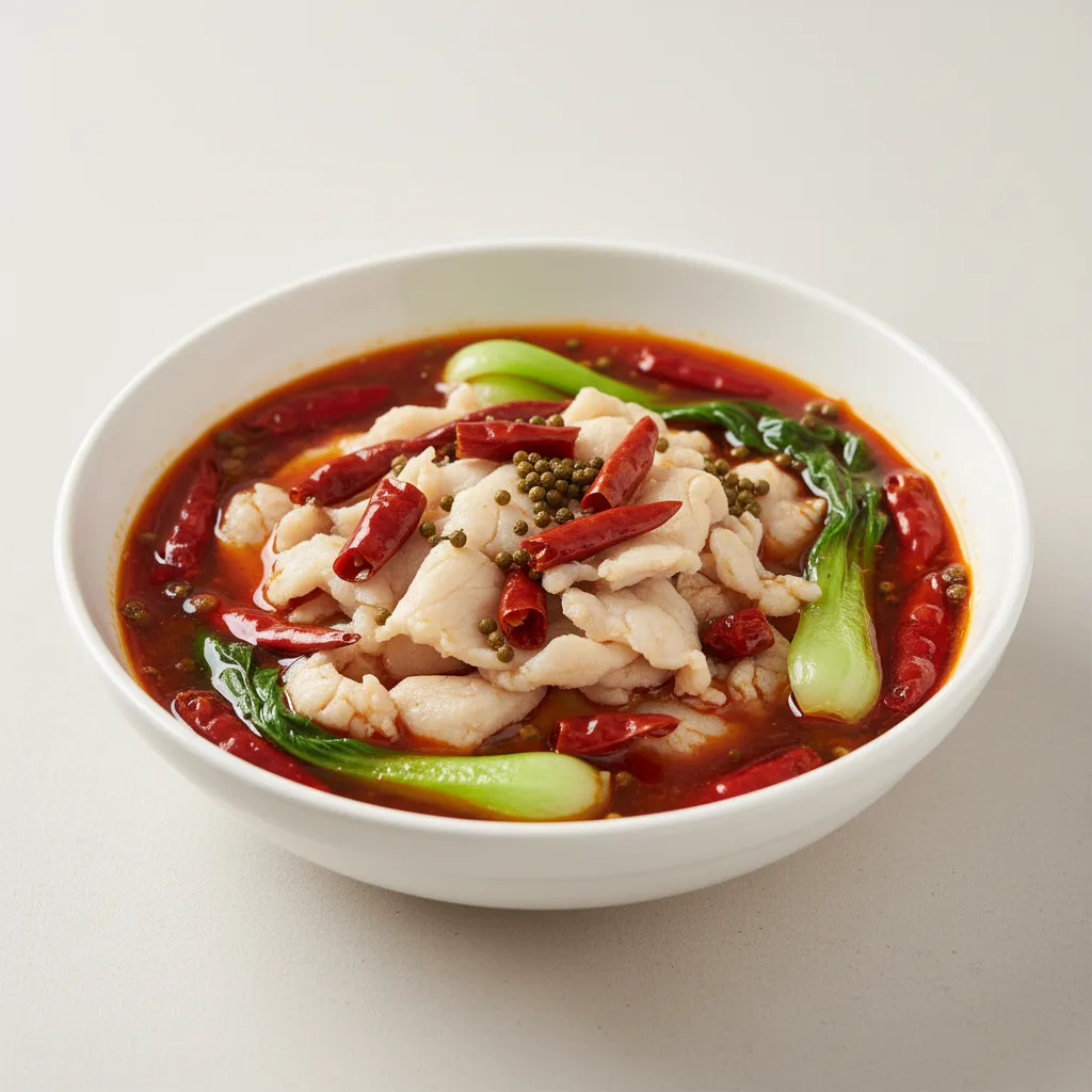 Sichuan Style Basted Fish 四川水煮鱼 Sichuan Style Basted Fish 四川水煮鱼