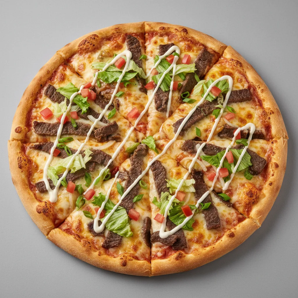 Large Steak and Cheese Pizza Large Steak and Cheese Pizza