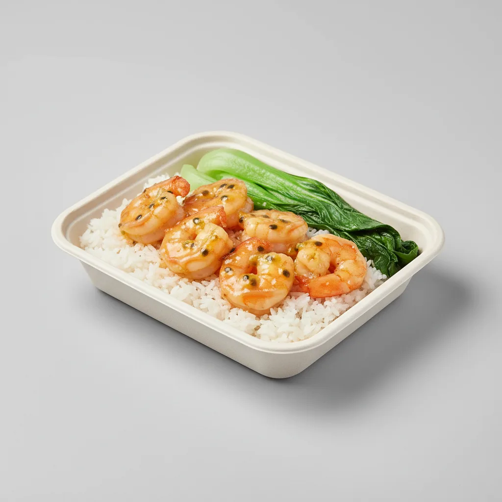 Passionfruit Prawns Boxed Meal