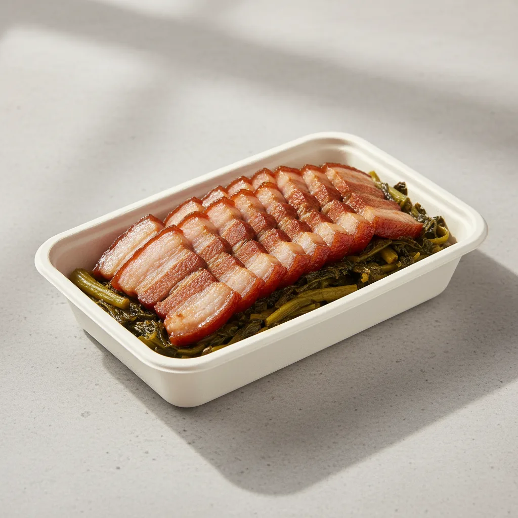 Shanghai Pork Belly & Mustard Greens 梅干菜扣肉 Shanghai Pork Belly & Mustard Greens 梅干菜扣肉