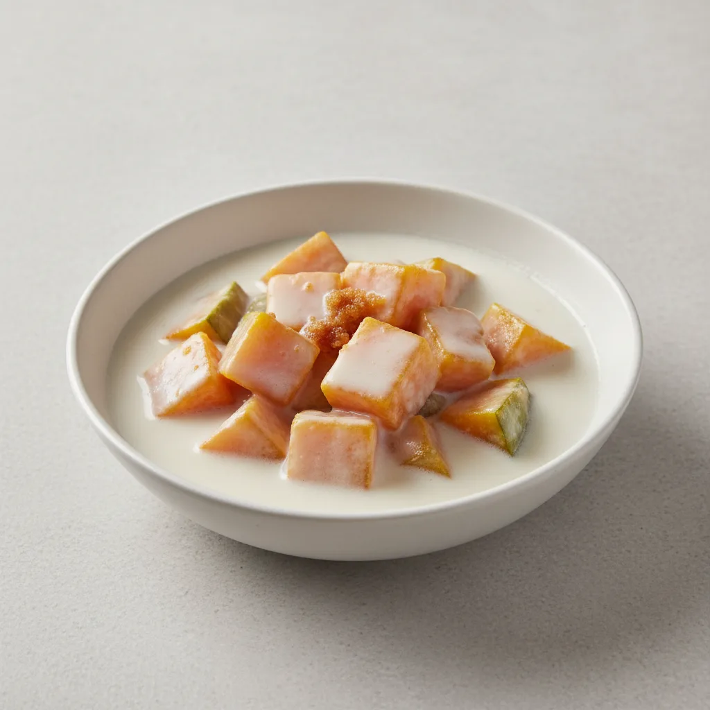 Sweet kabocha in coconut milk Sweet kabocha in coconut milk