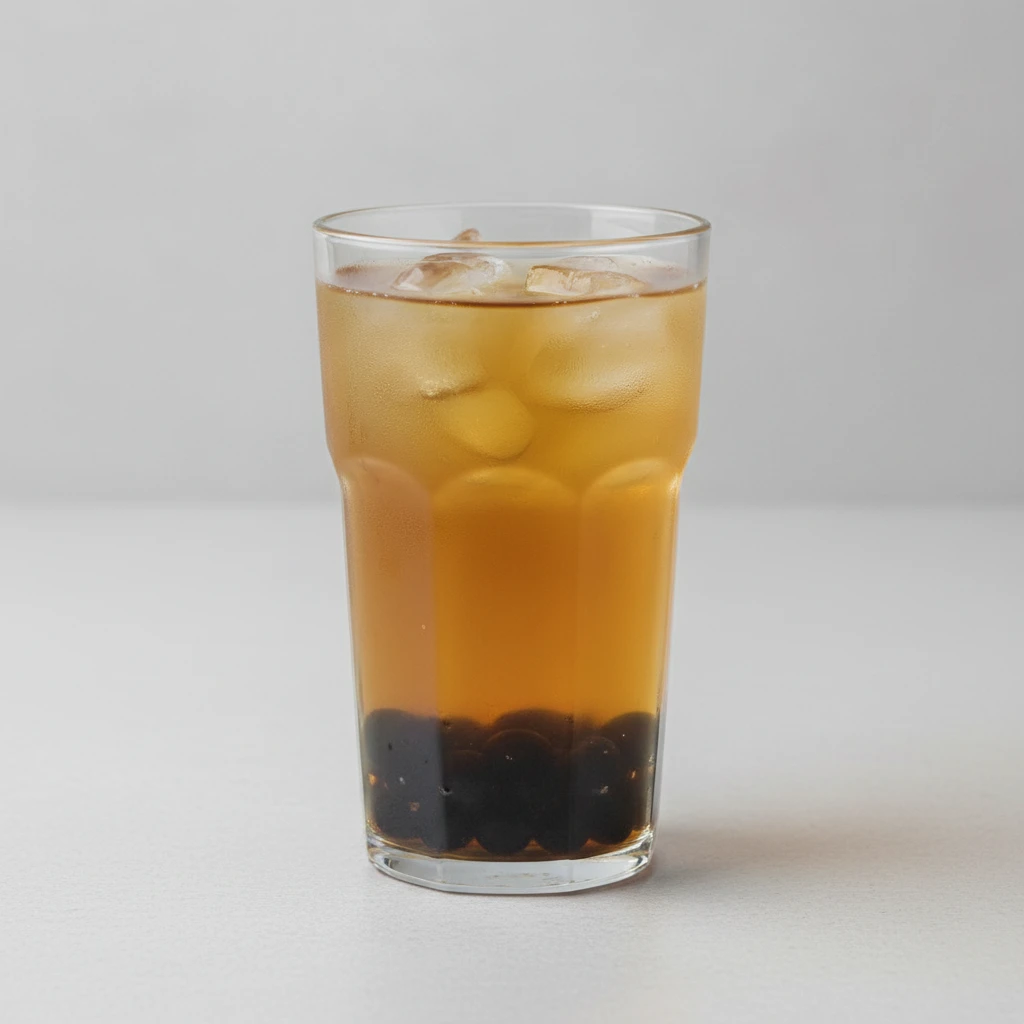 Chryssantemum iced Tea (Unsweetened) with boba Chryssantemum iced Tea (Unsweetened) with boba