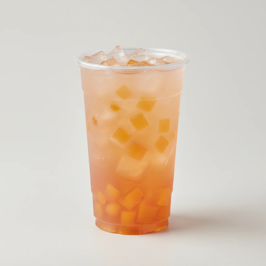 Rose iced Tea (Unsweetened) with Mango Jelly Rose iced Tea (Unsweetened) with Mango Jelly