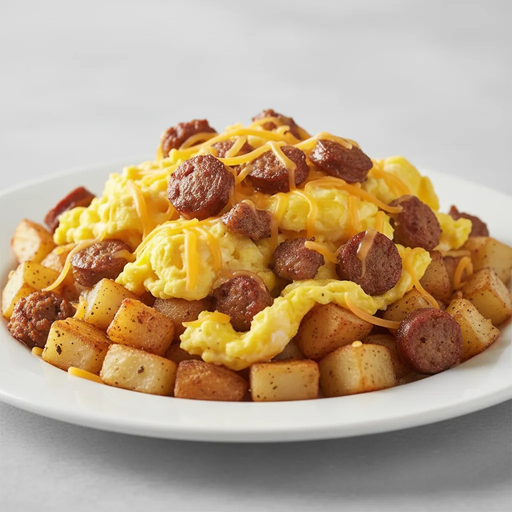 Scramble With Sausage Scramble With Sausage