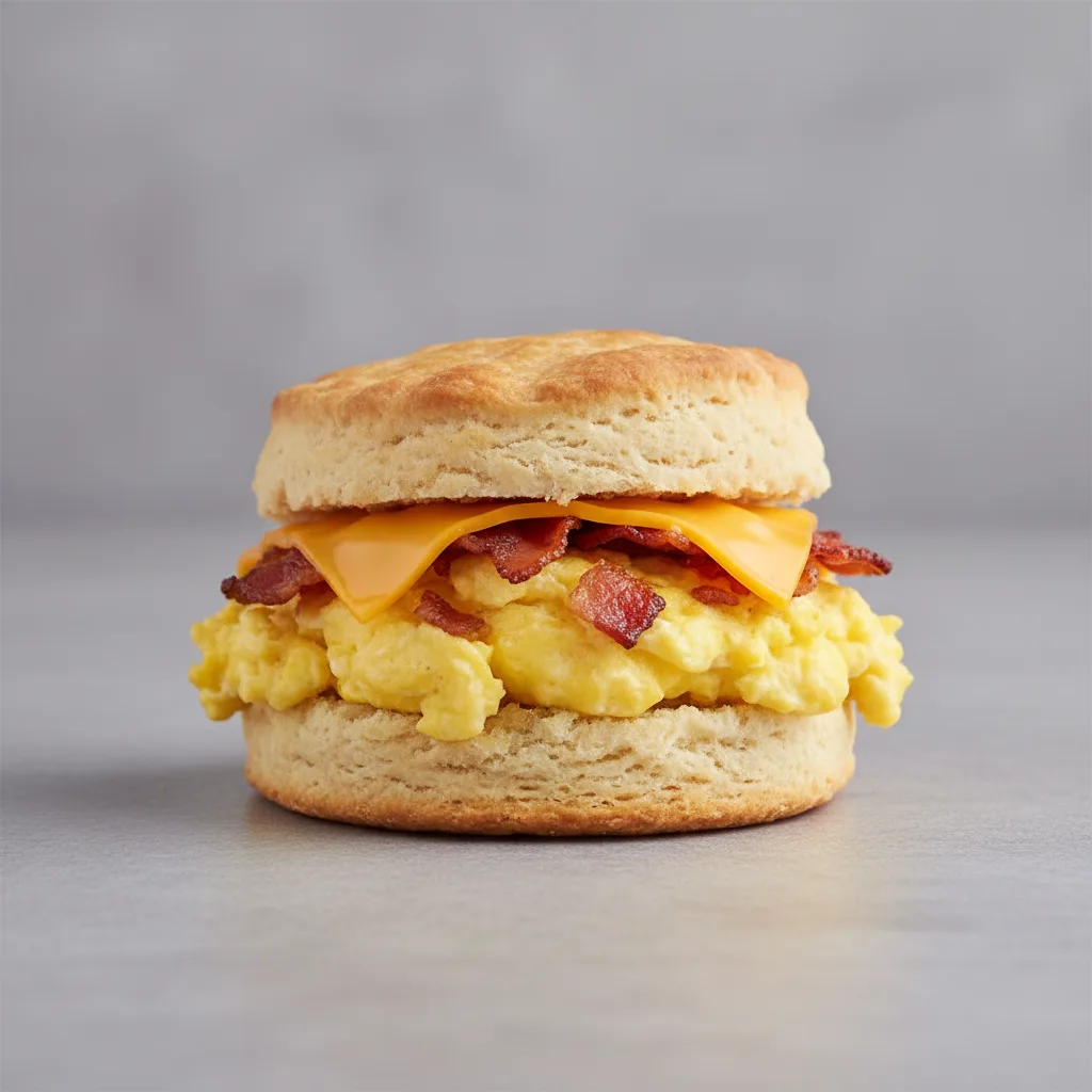 Breakfast Biscuit Sandwich With Egg and Cheese Breakfast Biscuit Sandwich With Egg and Cheese