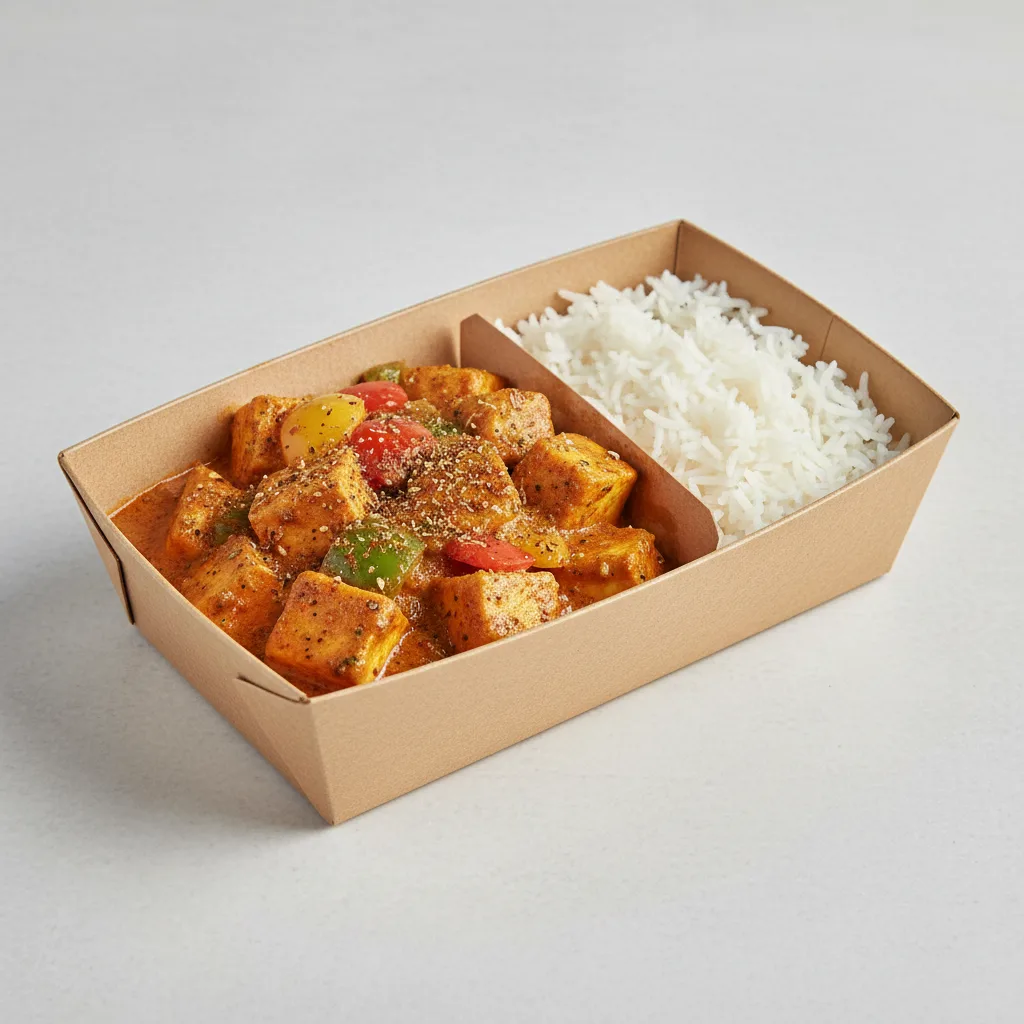 Panner Kadai Boxed Meal (Allium-Free) Panner Kadai Boxed Meal (Allium-Free)
