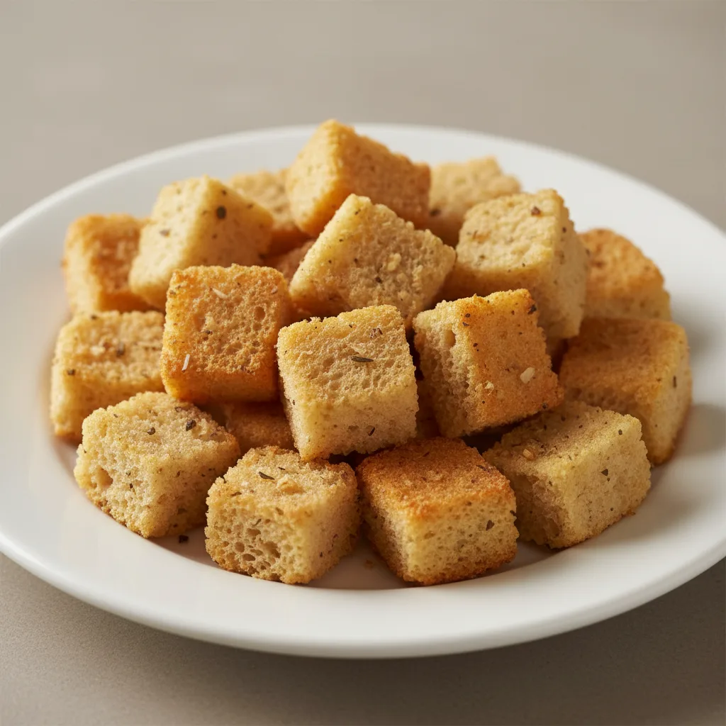 Olive Oil and Garlic Croutons Olive Oil and Garlic Croutons