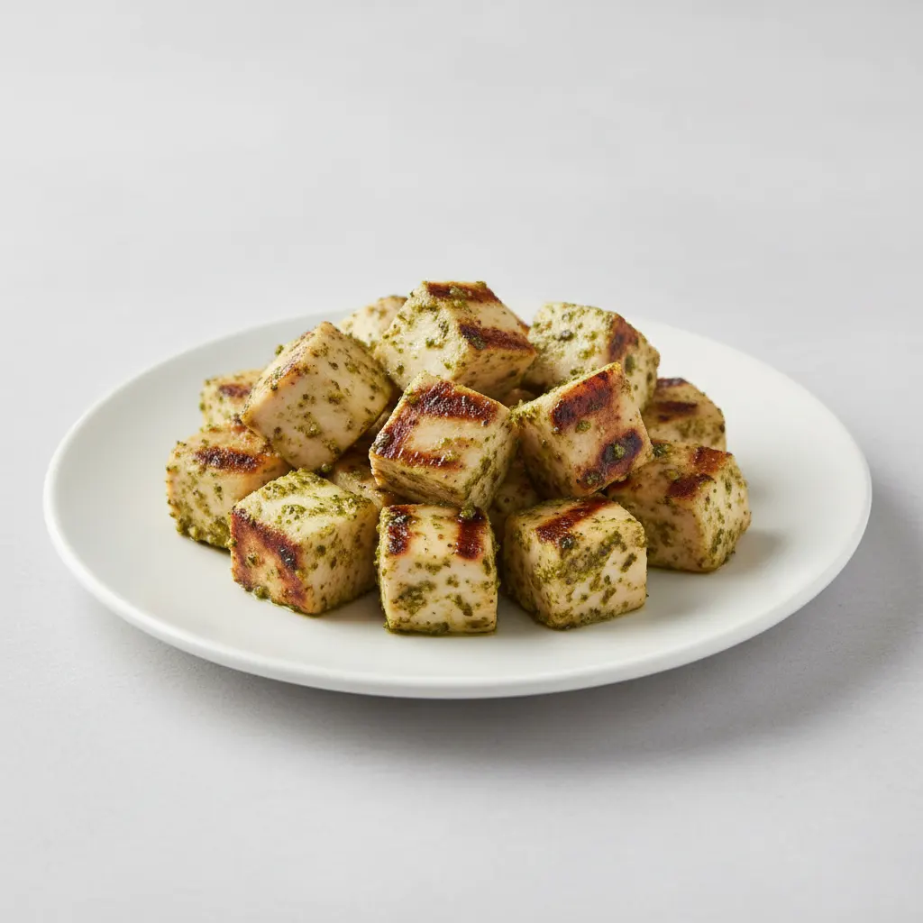 Grilled Diced Pesto Chicken Breast Grilled Diced Pesto Chicken Breast